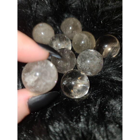 ONE Smoky Quartz Small mini Sphere crystal grounding, root chakra, protection - Picture 2 of 2